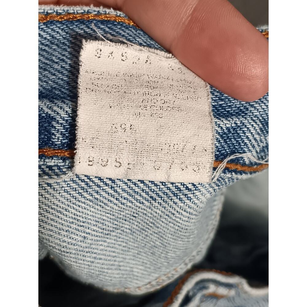 Levi’s 505 Shorts 90s USA Made Valencia 555 Light Wash Zip Fly Size 8 RARE - Picture 7 of 10